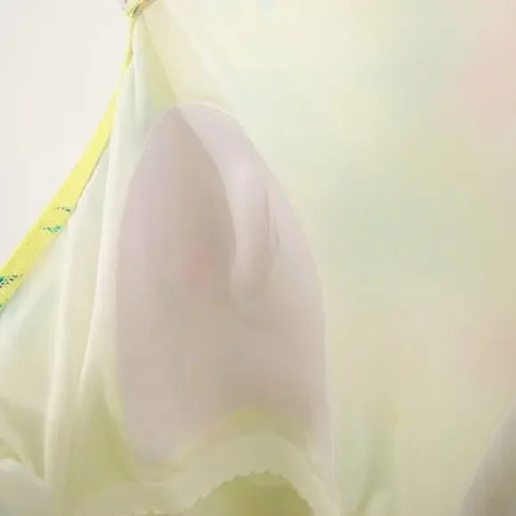 NWT Lands End Floral Yellow One Shoulder Tankini Swim Top Size 26W - Picture 8 of 11